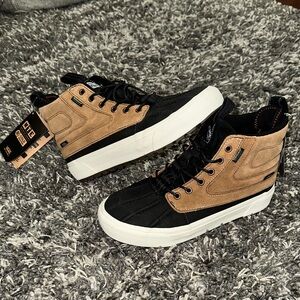 New Vans SK8-Hi Del Pato MTE-2 in Black and Brown